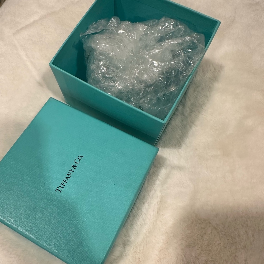 Tiffany & Co Rock Cut Votive 2.75 H Candle Holder with Tiffany etching and box - Picture 5 of 8